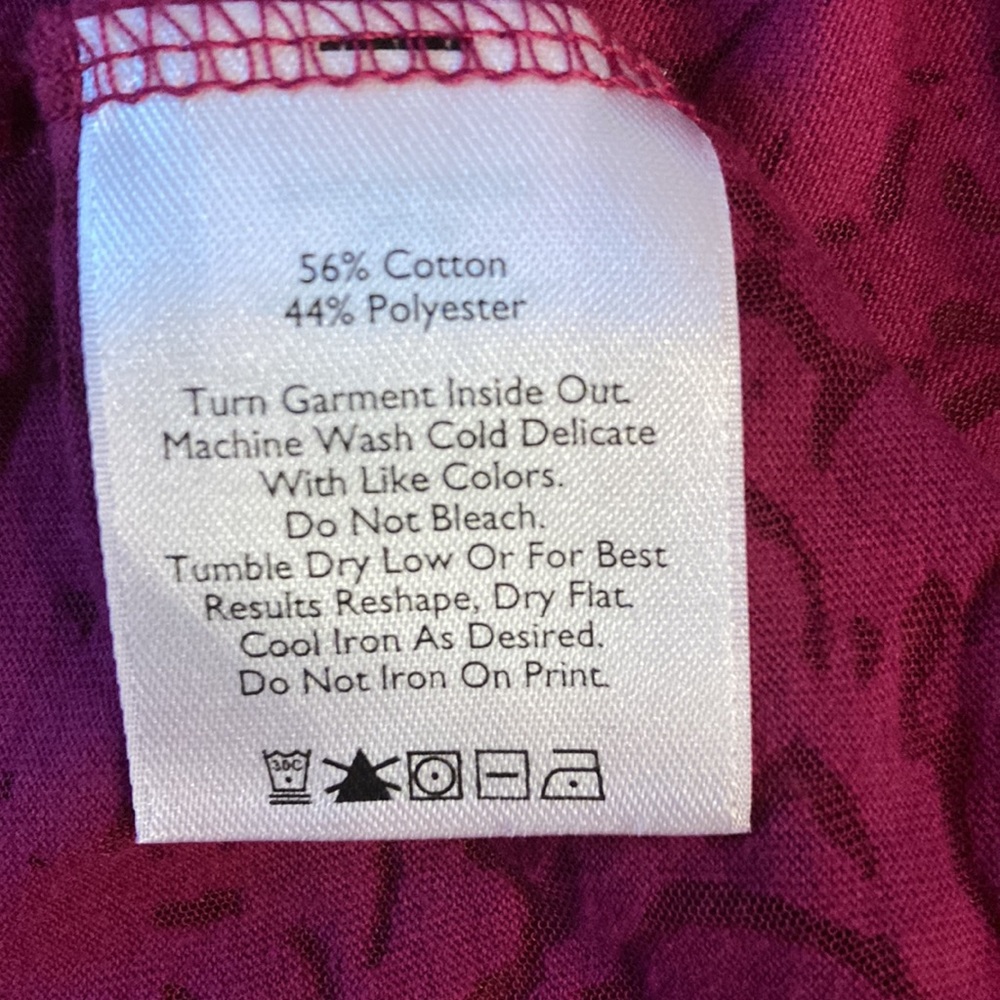 Eddie Bauer pink burnout v-neck t-shirt. - Picture 6 of 6